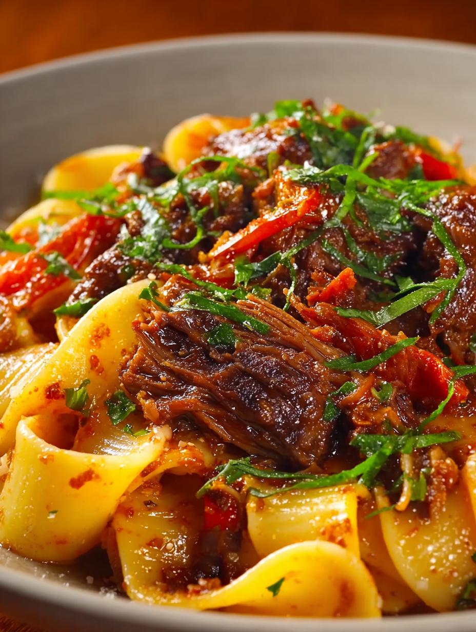 Delicious Braised Beef Pasta: A Hearty Comfort Dish - Braised Beef Pasta - main visual representation