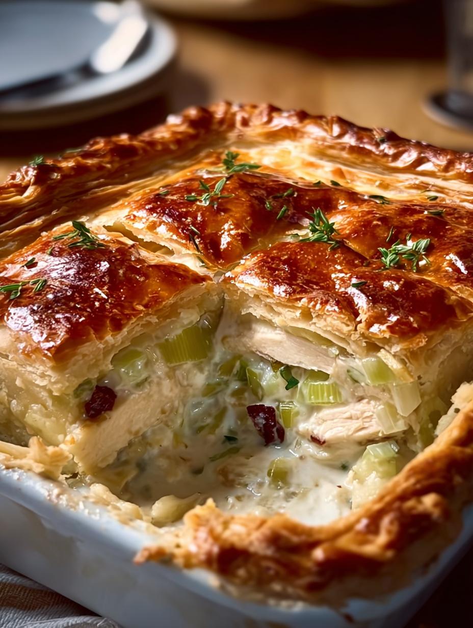 Chicken Leek Pie