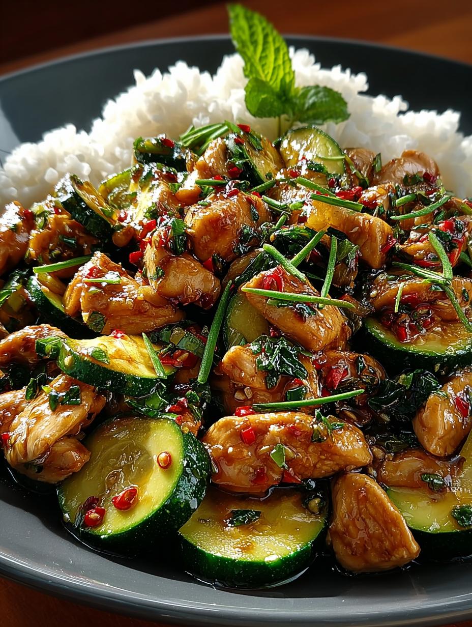 Quick and Healthy Chicken Zucchini Stir Fry Recipe 4 Quick and Healthy Chicken Zucchini Stir Fry Recipe - Chicken Zucchini Stir Fry - main visual representation