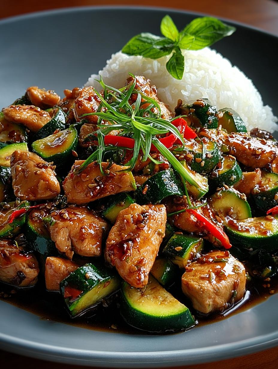 Quick and Healthy Chicken Zucchini Stir Fry Recipe 5 Quick and Healthy Chicken Zucchini Stir Fry Recipe - Chicken Zucchini Stir Fry - additional detail