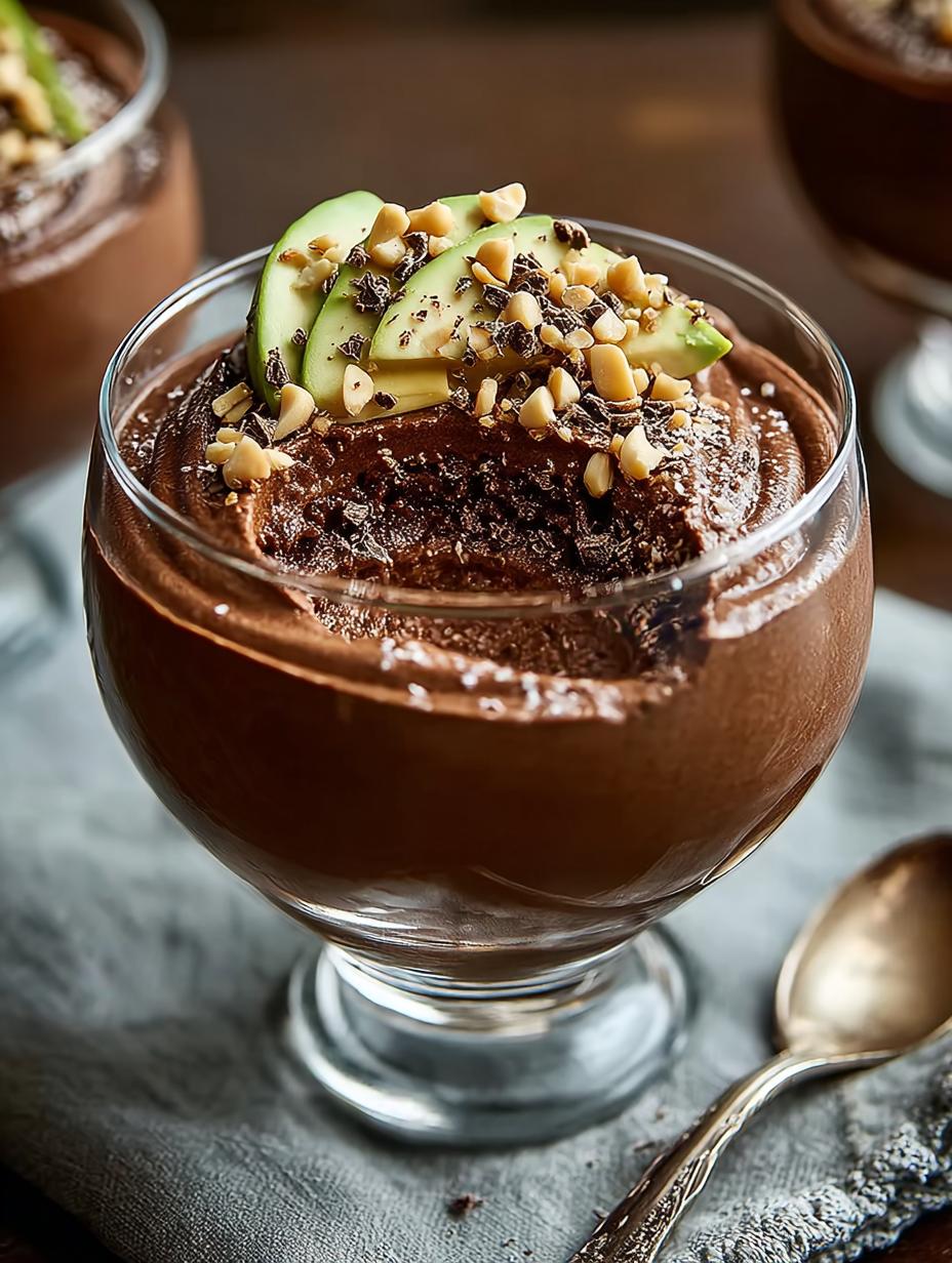 Chocolate Avocado Peanut Mousse