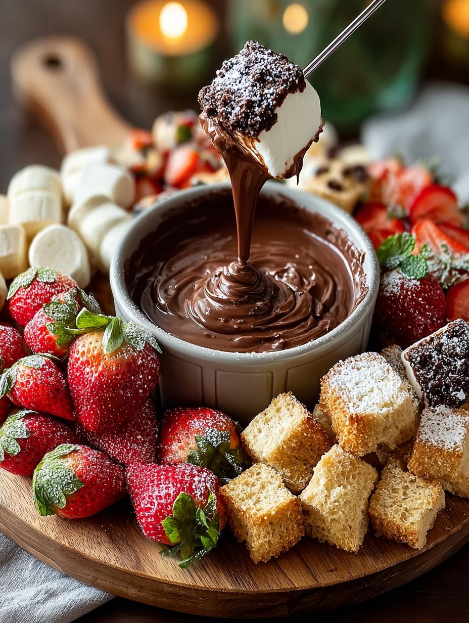 Chocolate Lava Fondue Board