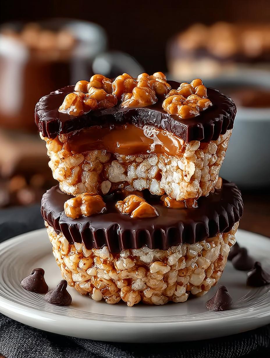 Easy Chocolate Peanut Butter Rice Krispie Cups Recipe 5 Easy Chocolate Peanut Butter Rice Krispie Cups Recipe - Chocolate Peanut Butter Rice - additional detail
