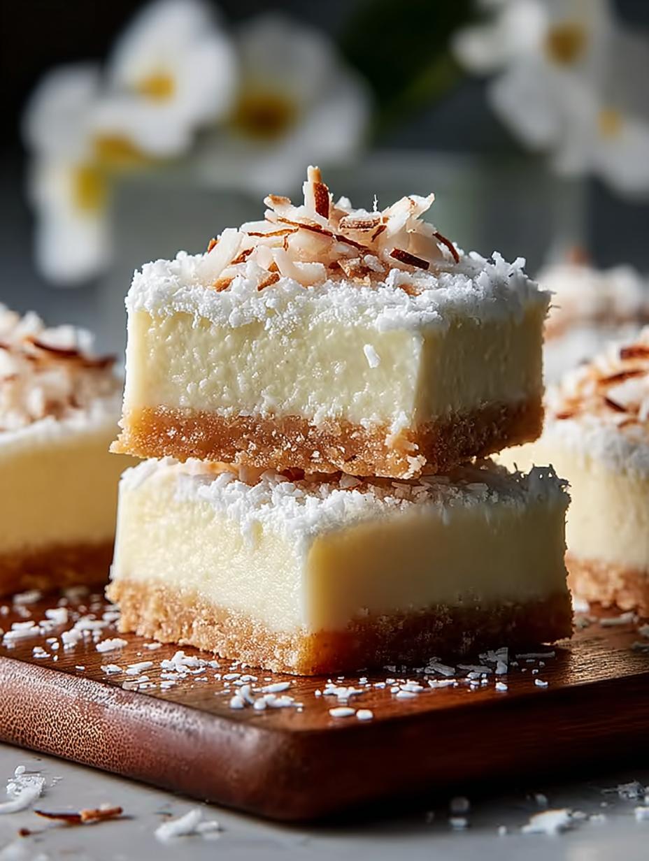 Coconut Rum Snow Squares