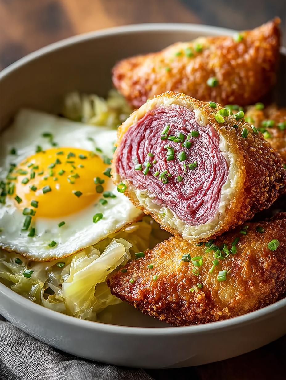 Corned Beef Cabbage Egg