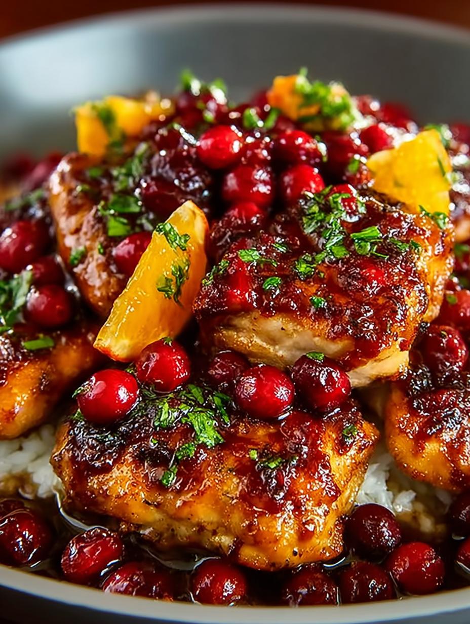 Delicious Cranberry Orange Chicken Recipe for Dinner - Cranberry Orange Chicken - additional detail