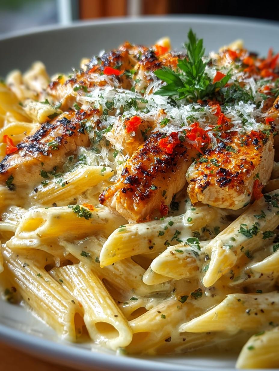 Creamy Buffalo Chicken Penne