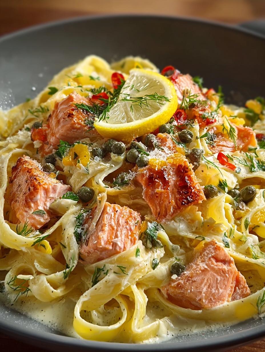 15-Minute Creamy Lemon Salmon Pasta for Quick Dinner Bliss 4 15-Minute Creamy Lemon Salmon Pasta for Quick Dinner Bliss - Creamy Lemon Salmon Pasta - main visual representation