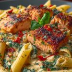 Creamy Tuscan Salmon Penne