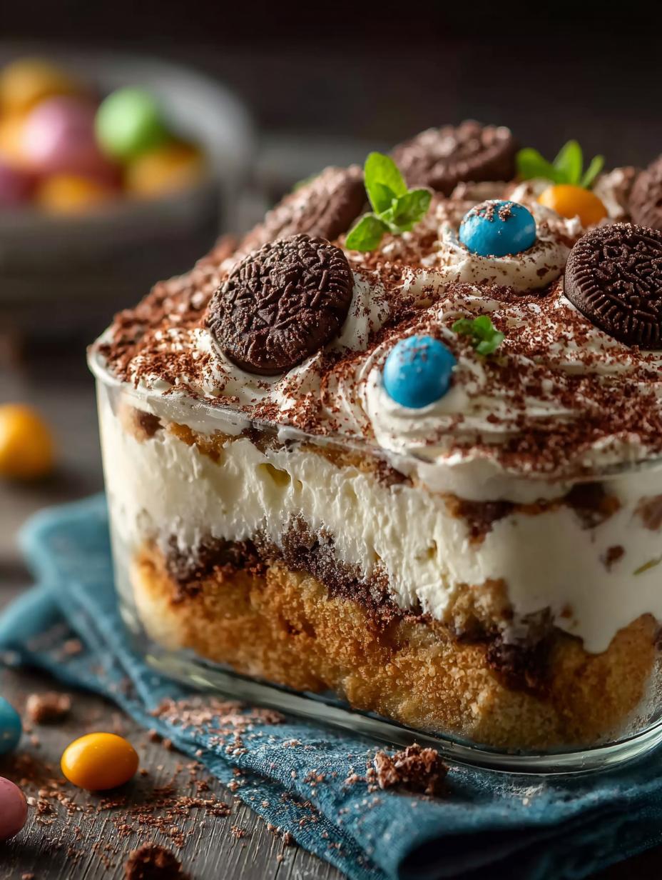 Easter Dirt Cake Casserole: 10 Layers of Delightful Fun - Easter Dirt Cake Casserole - additional detail