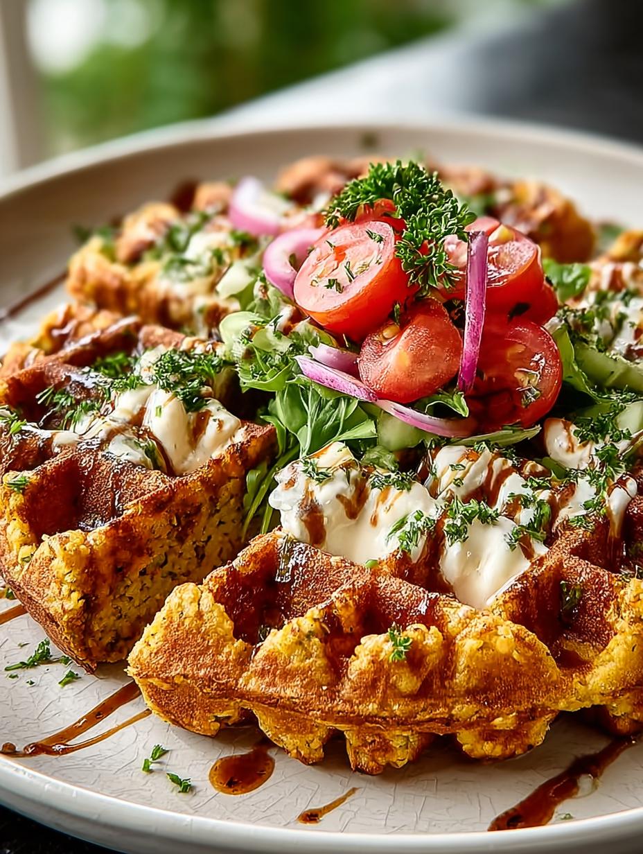 Falafel Waffles