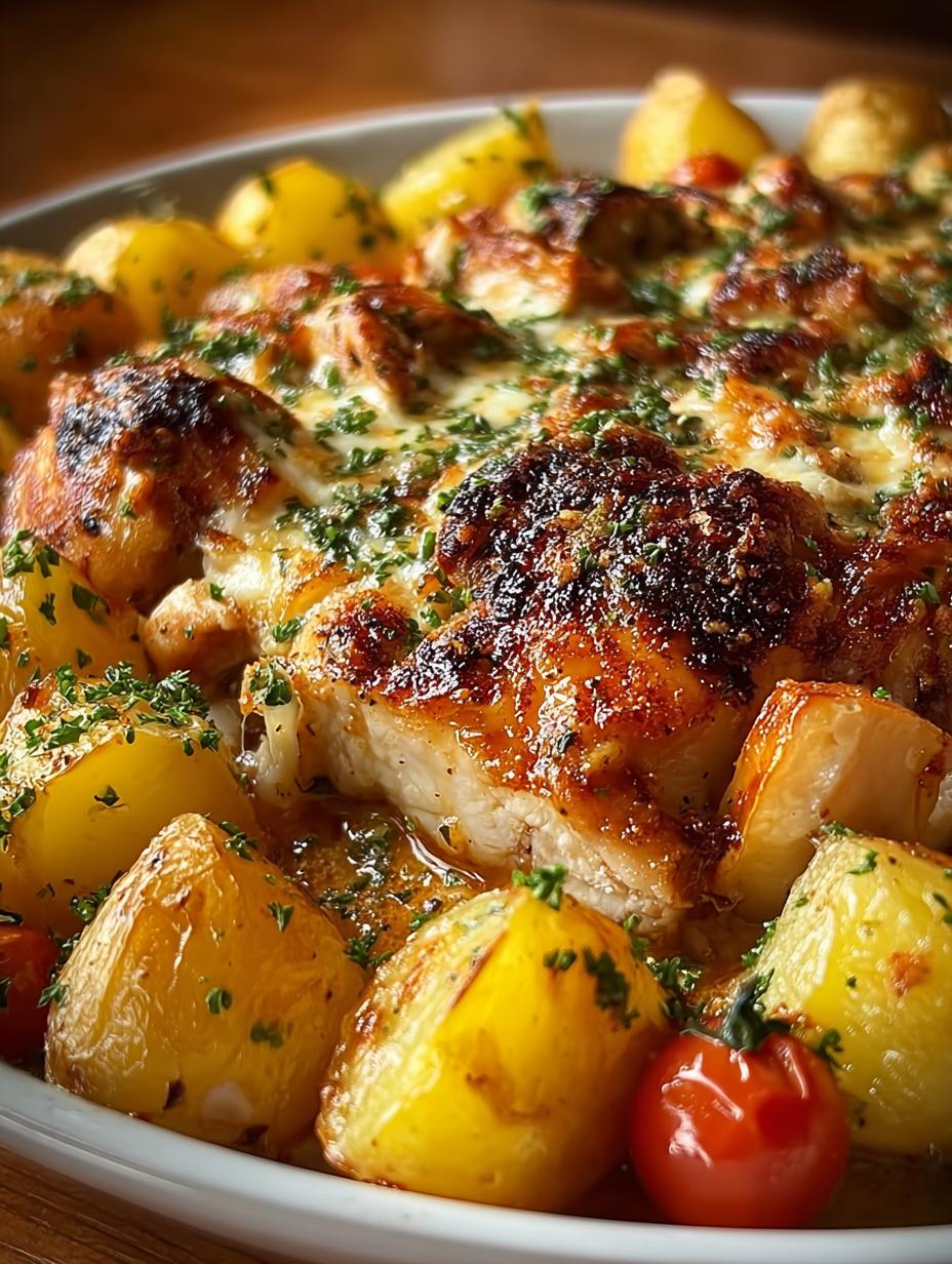 Garlic Infused Chicken Potatoes: 5 Irresistible Recipes - Garlic Infused Chicken Potatoes - main visual representation