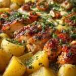 Garlic Infused Chicken Potatoes