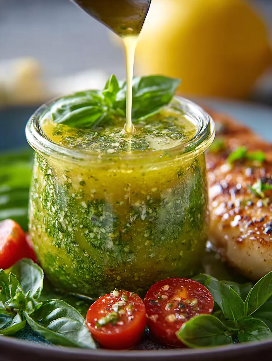 Healthy Lemon Basil Vinaigrette