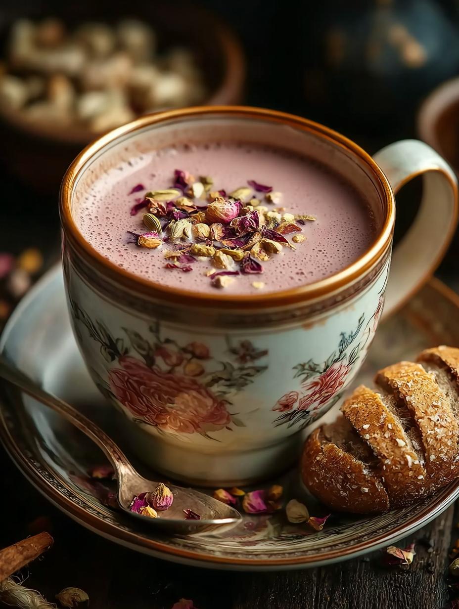 Kashmiri Pink Chai: 7 Secrets to Perfecting This Delightful Tea 4 Kashmiri Pink Chai: 7 Secrets to Perfecting This Delightful Tea - Kashmiri Pink Chai - main visual representation