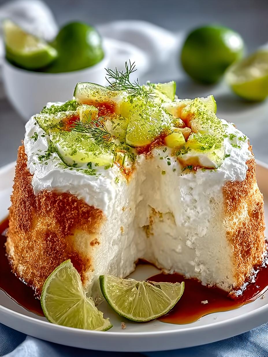 Key Lime Angel Food Cake: 12 Reasons to Love This Dessert - Key Lime Angel Food - additional detail