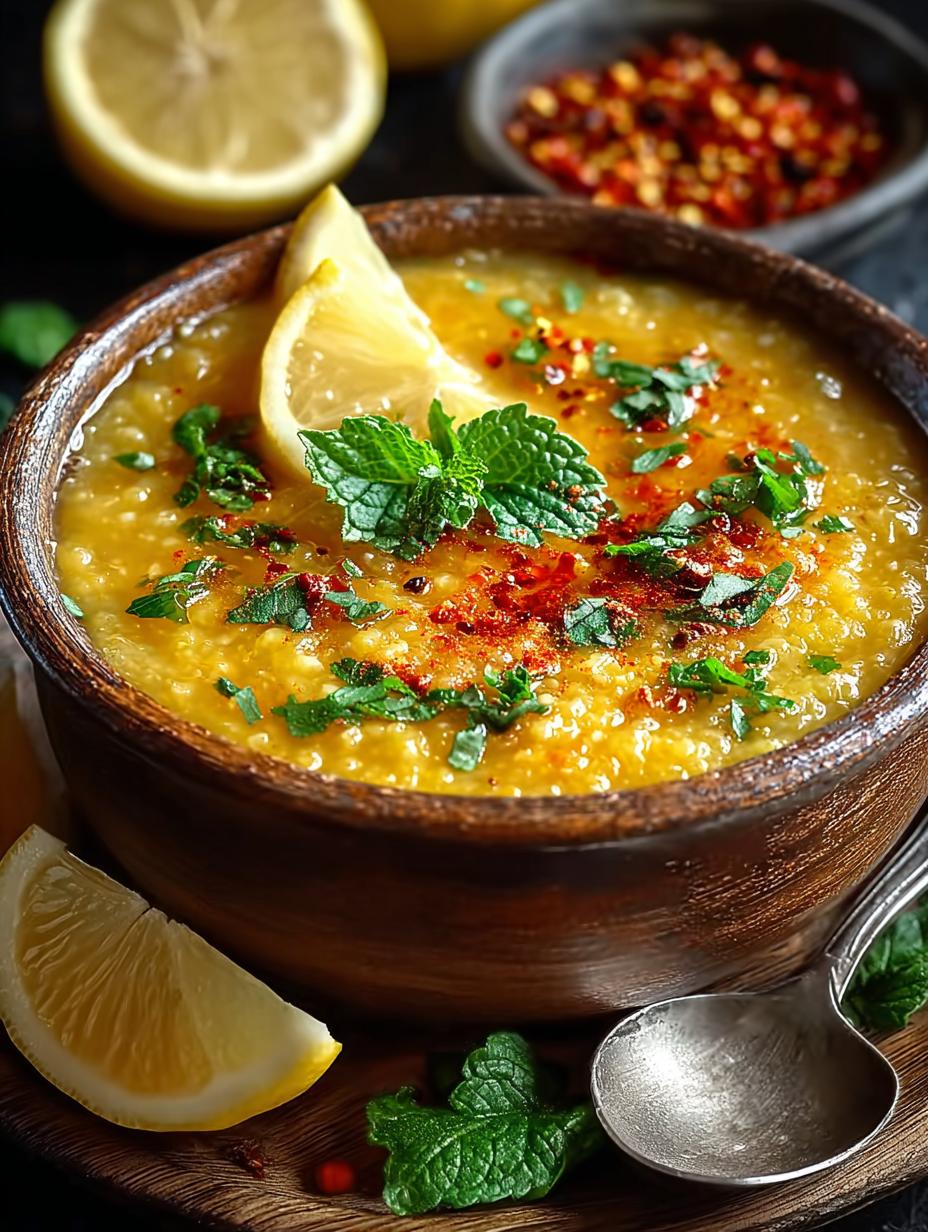 Lebanese Lemon Lentil Soup