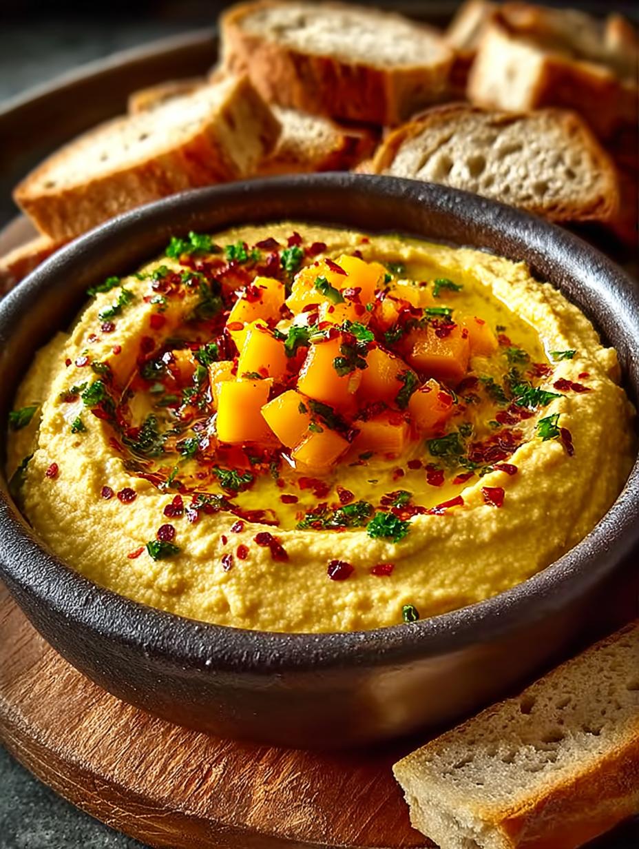 Delicious Mango Jalapeno Hummus: A Sweet and Spicy Dip - Mango Jalapeno Hummus - main visual representation