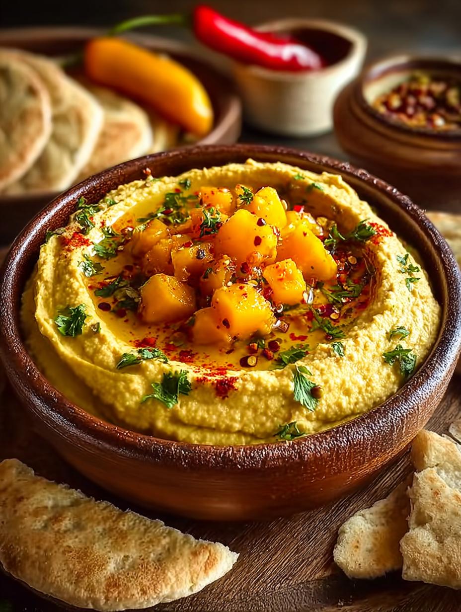 Delicious Mango Jalapeno Hummus: A Sweet and Spicy Dip - Mango Jalapeno Hummus - additional detail