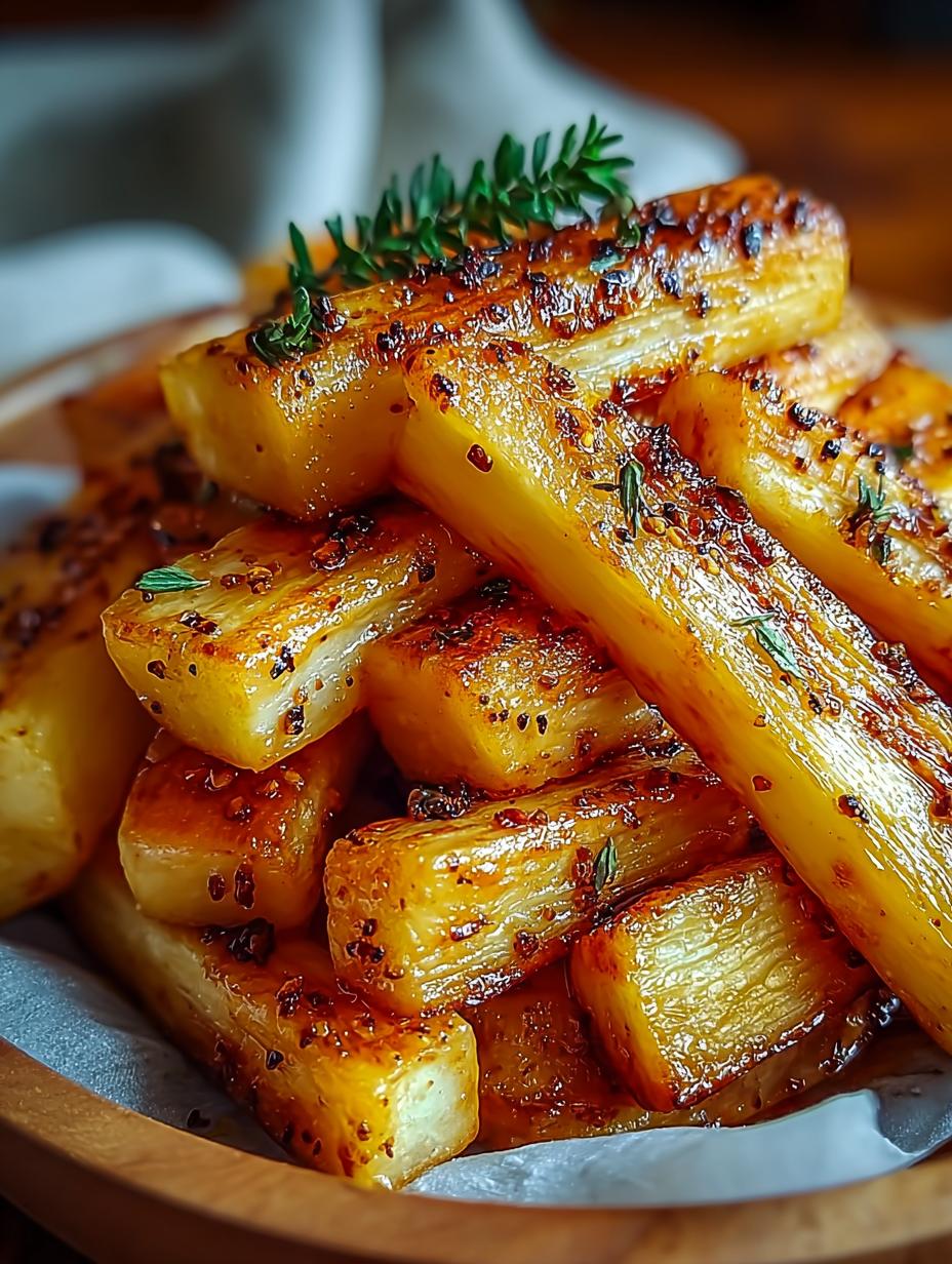Maple Roasted Parsnips with Thyme for Comforting Meals - Maple Roasted Parsnips with - additional detail