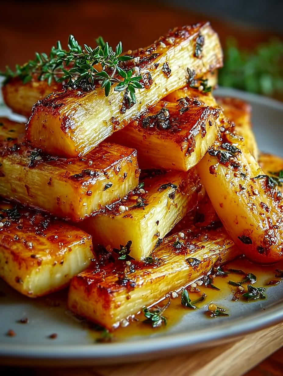 Maple Roasted Parsnips with