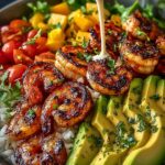 Mediterranean Shrimp Avocado Bowls