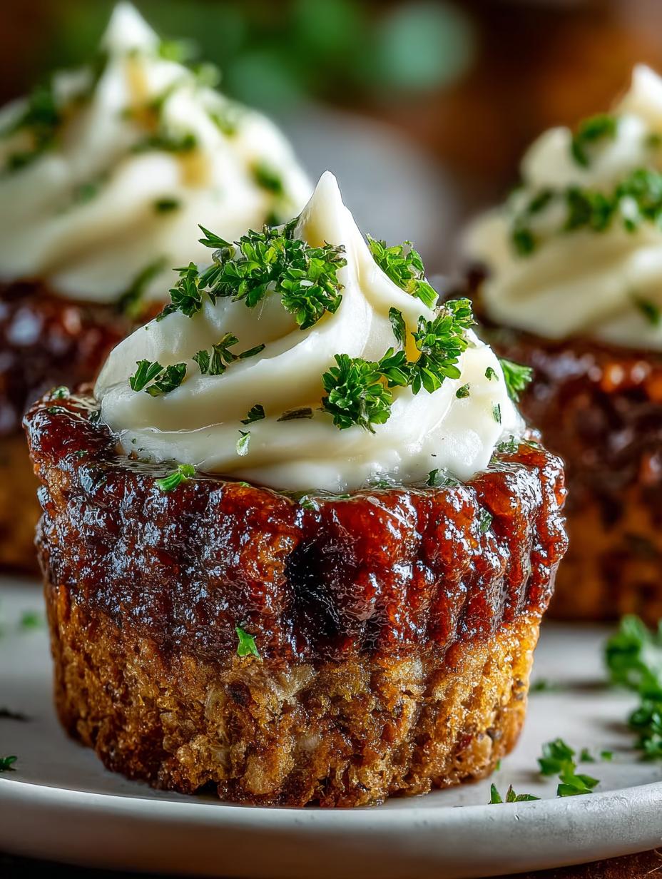 Mini Meatloaf Muffins with