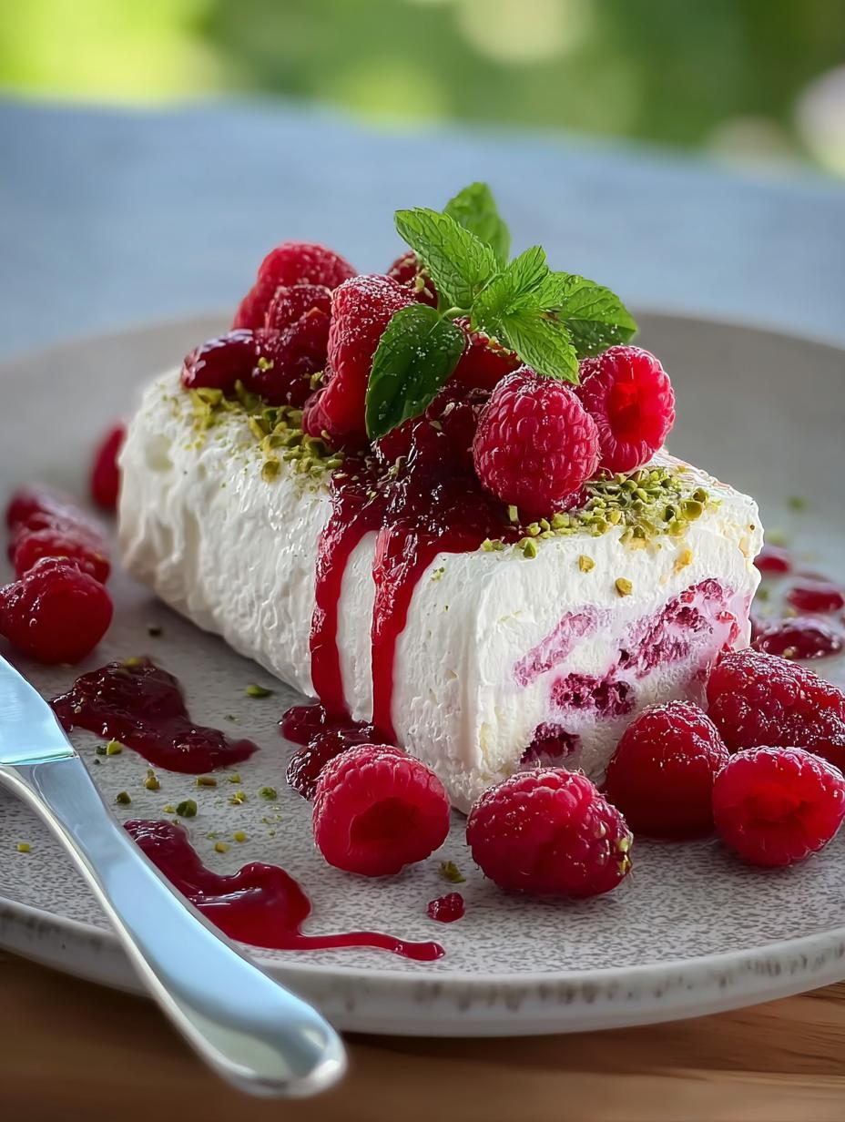 Irresistible Raspberry Pistachio Semifreddo Recipe - Raspberry Pistachio Semifreddo - main visual representation