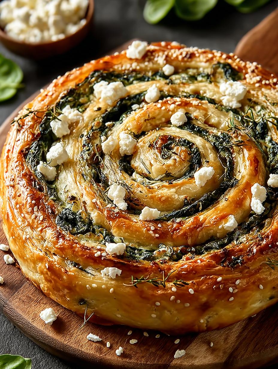 Savory Spinach Feta Spiral: 7 Irresistible Reasons to Indulge - Savory Spinach Feta Spiral - additional detail