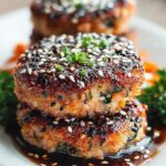 Sesame Crusted Salmon Patties