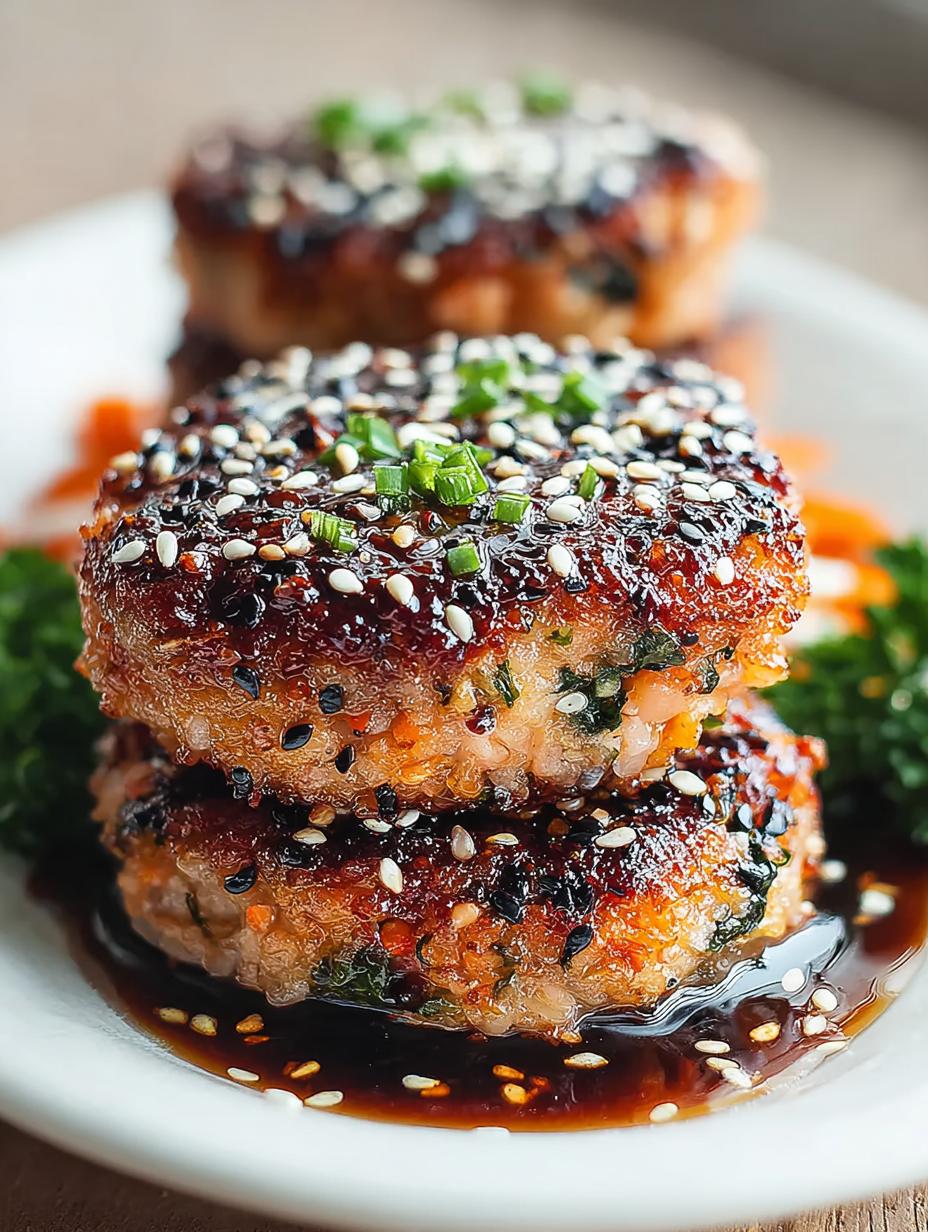 Sesame Crusted Salmon Patties