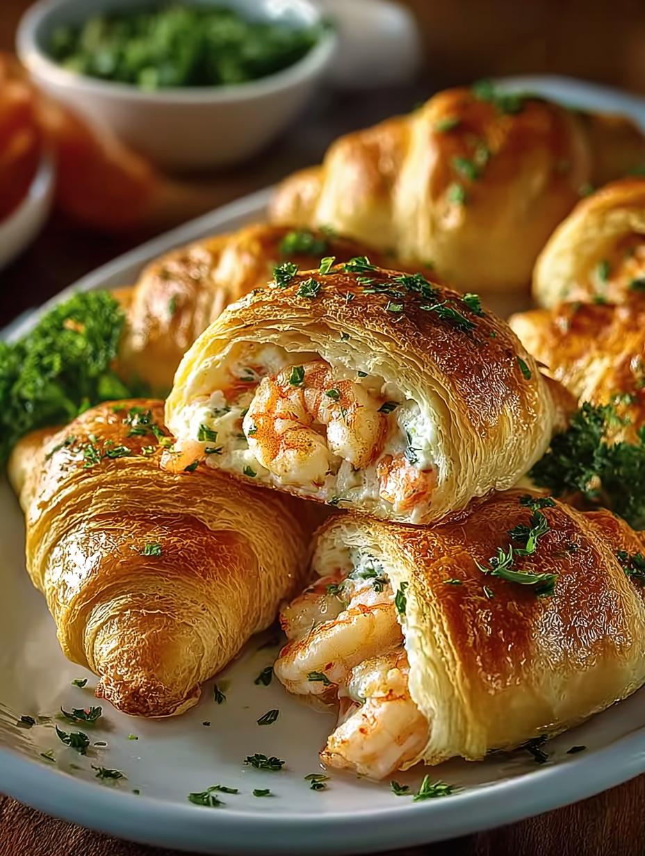 Shrimp Crab Stuffed Crescent: Irresistibly Savory Treats 4 Shrimp Crab Stuffed Crescent: Irresistibly Savory Treats - Shrimp Crab Stuffed Crescent - main visual representation