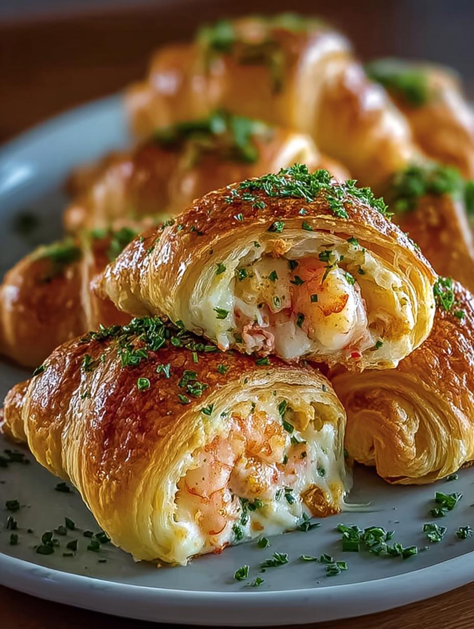 Shrimp Crab Stuffed Crescent: Irresistibly Savory Treats - Shrimp Crab Stuffed Crescent - additional detail