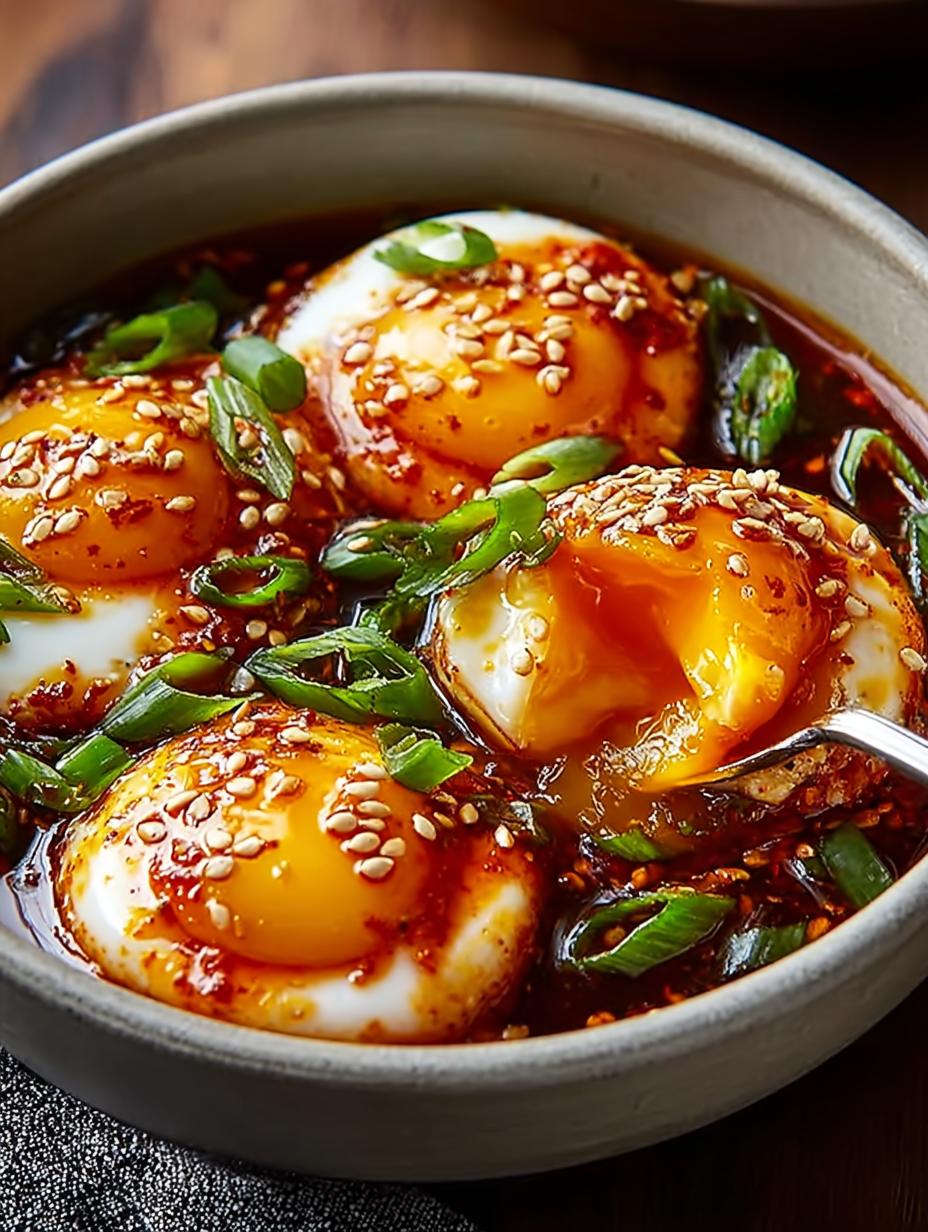 Spicy Gochujang Eggs Over