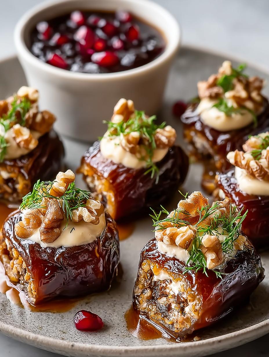 Delicious Stuffed Dates with Walnut & Tahini Recipe 4 Delicious Stuffed Dates with Walnut & Tahini Recipe - Stuffed Dates with Walnut - main visual representation