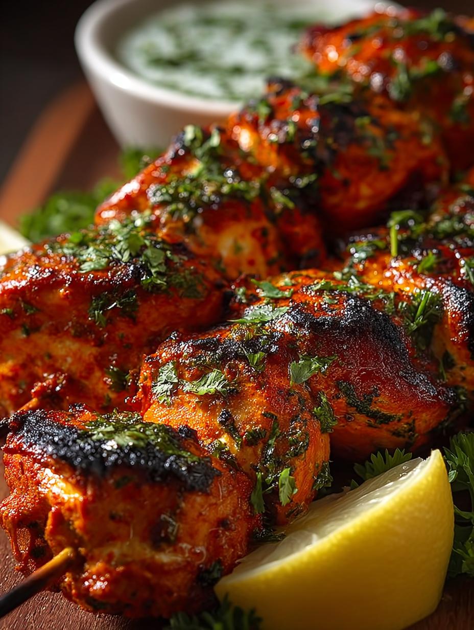 Tandoori Chicken Tikka Skewers