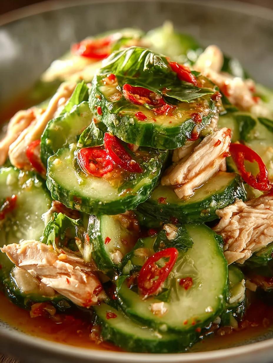 Thai Cucumber Salad with Chicken: 5 Refreshing Secrets - Thai Cucumber Salad with - main visual representation