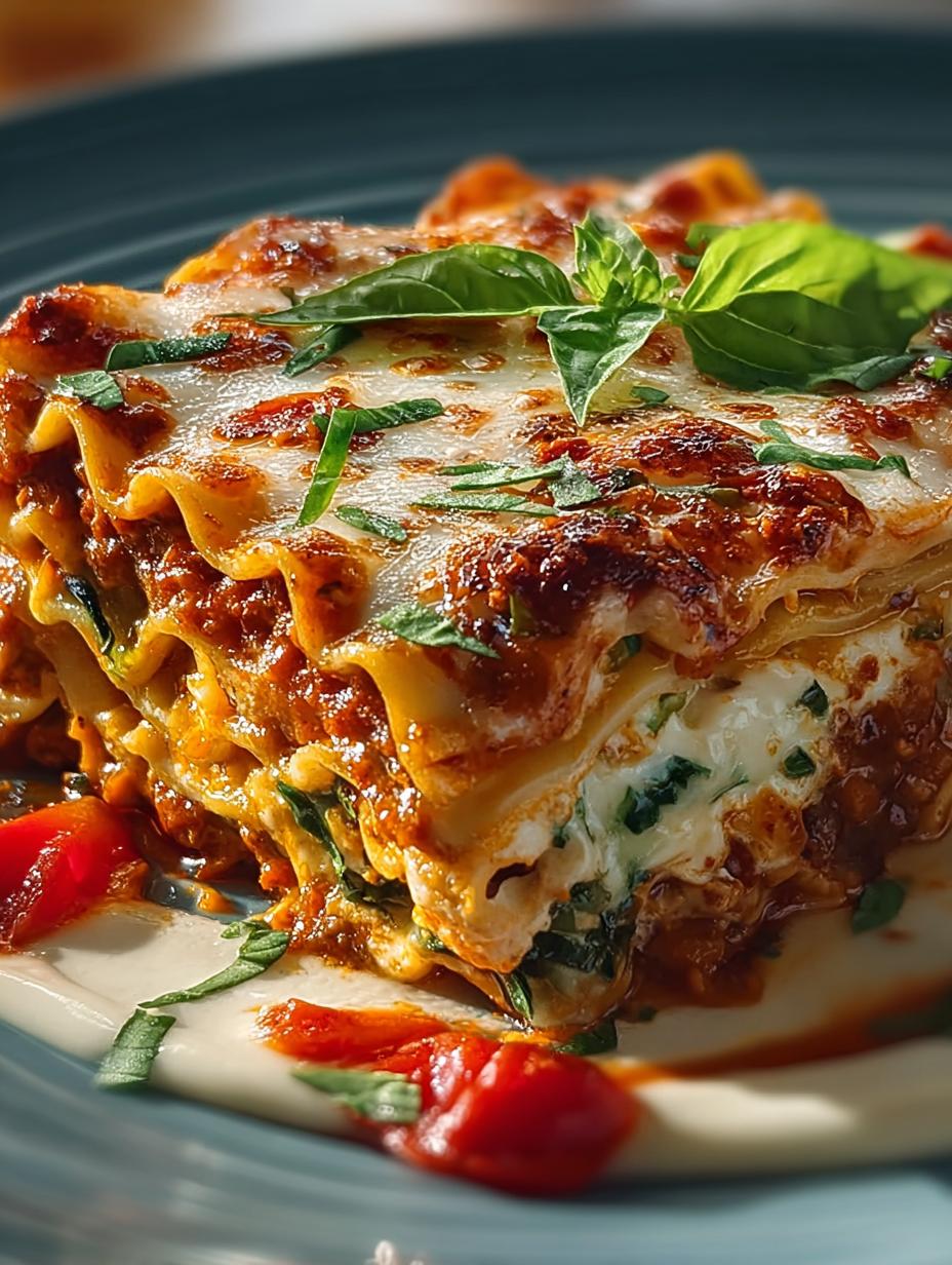 Delicious Veggie Lasagna with 9 Flavorful Layers - Veggie Lasagna - additional detail