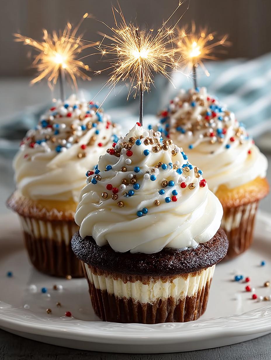 4th July Sparkler Cupcakes: A Festive Patriotic Treat - 4th July Sparkler Cupcakes - additional detail