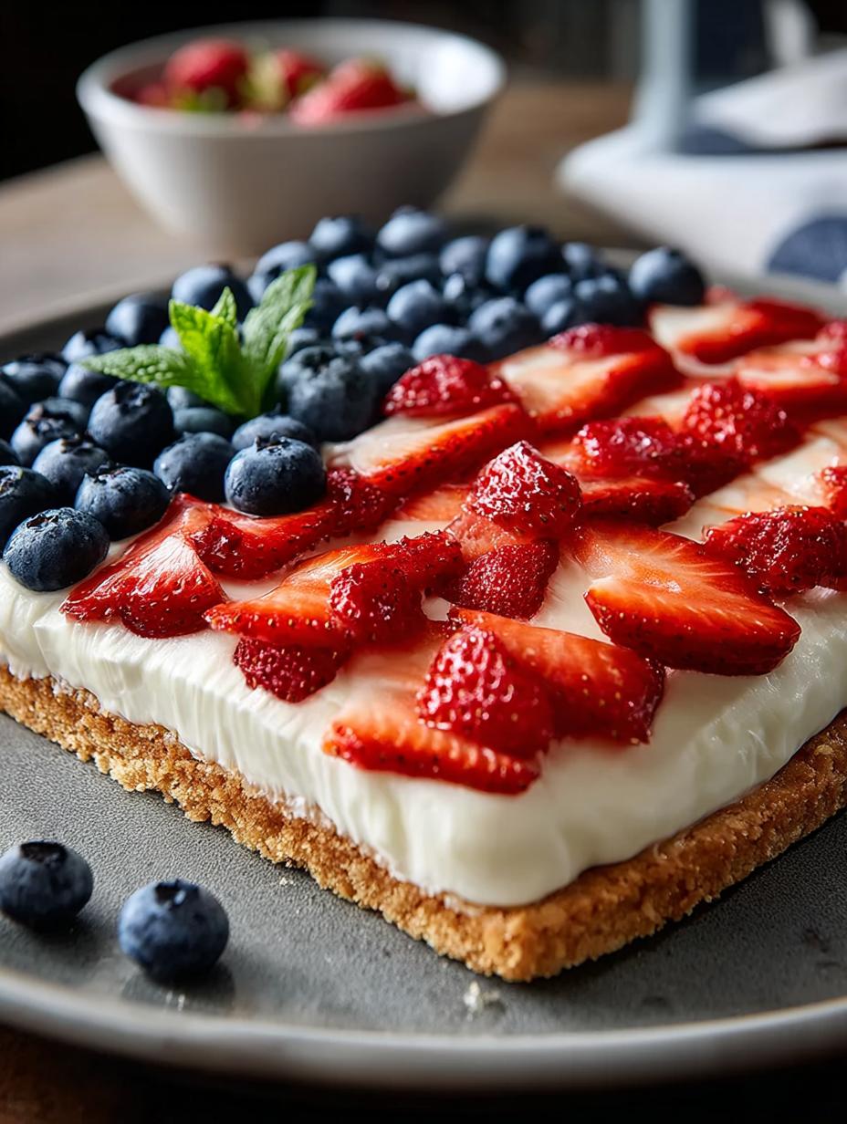 American Flag Fruit Pizza