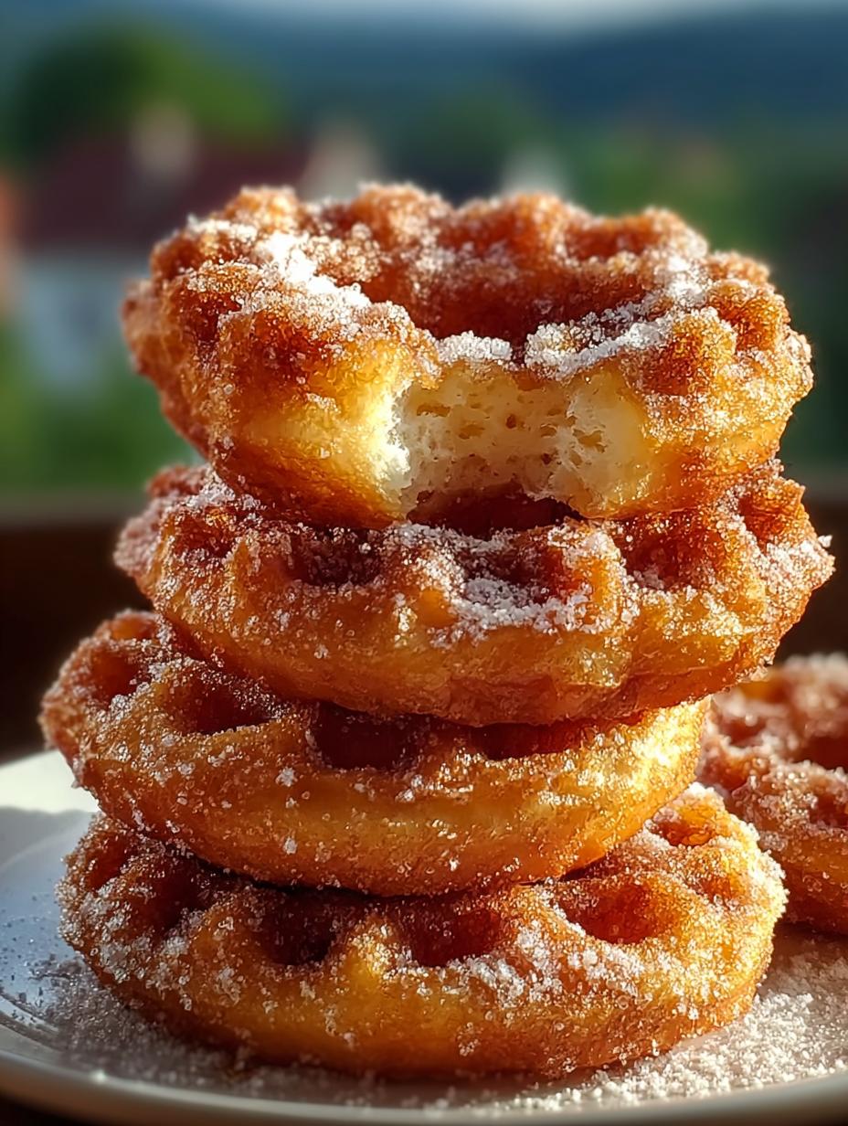 Apple Fritter Waffle Donuts