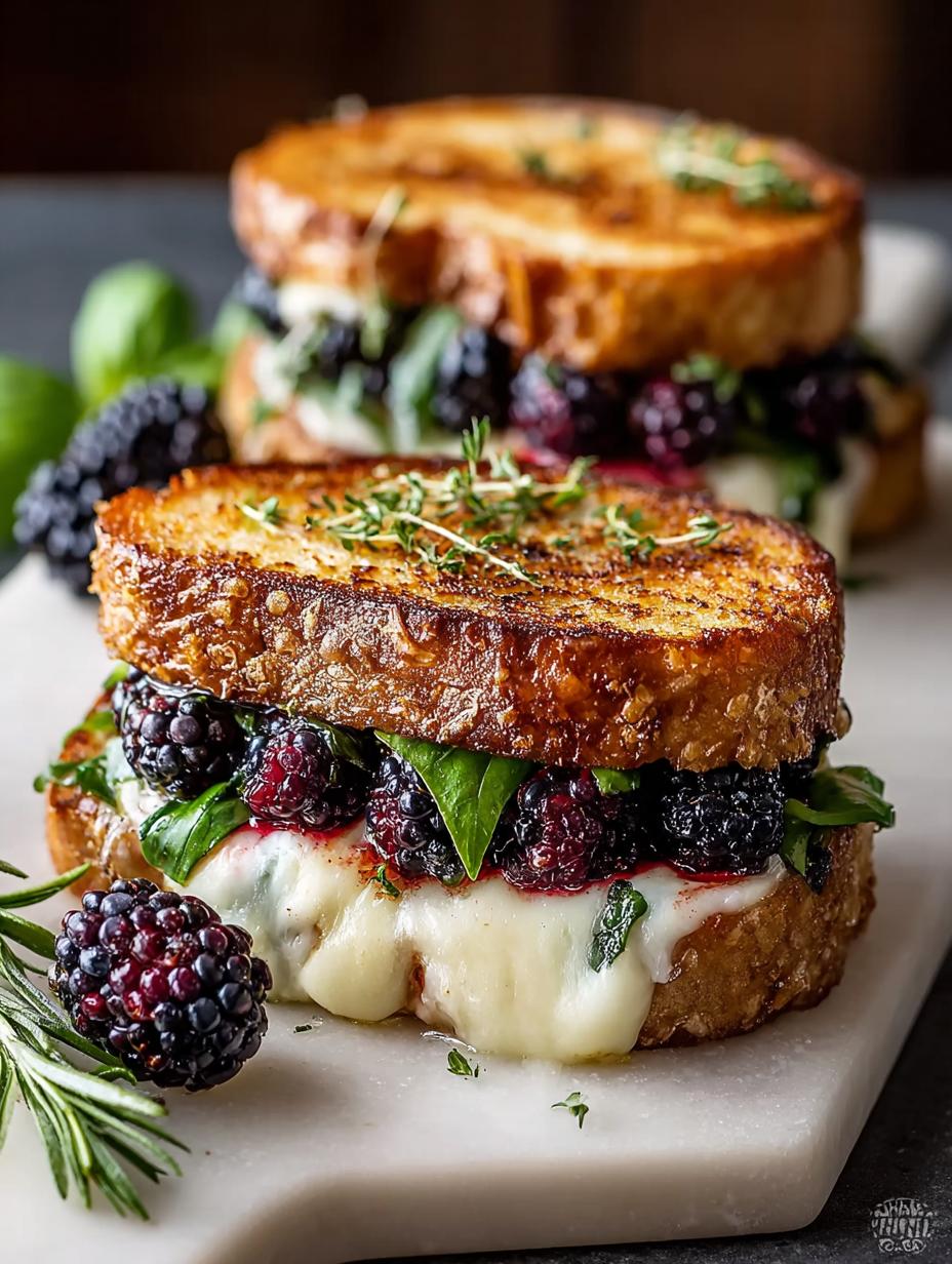 Delicious Blackberry Basil Brie Melt Recipe for Any Occasion - Blackberry Basil Brie Melt - main visual representation