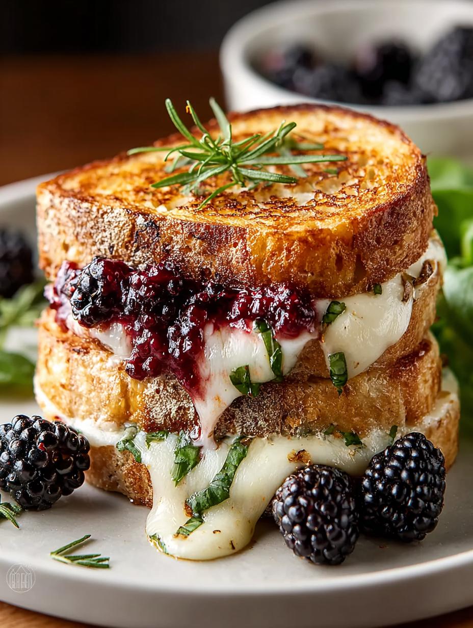 Delicious Blackberry Basil Brie Melt Recipe for Any Occasion - Blackberry Basil Brie Melt - additional detail