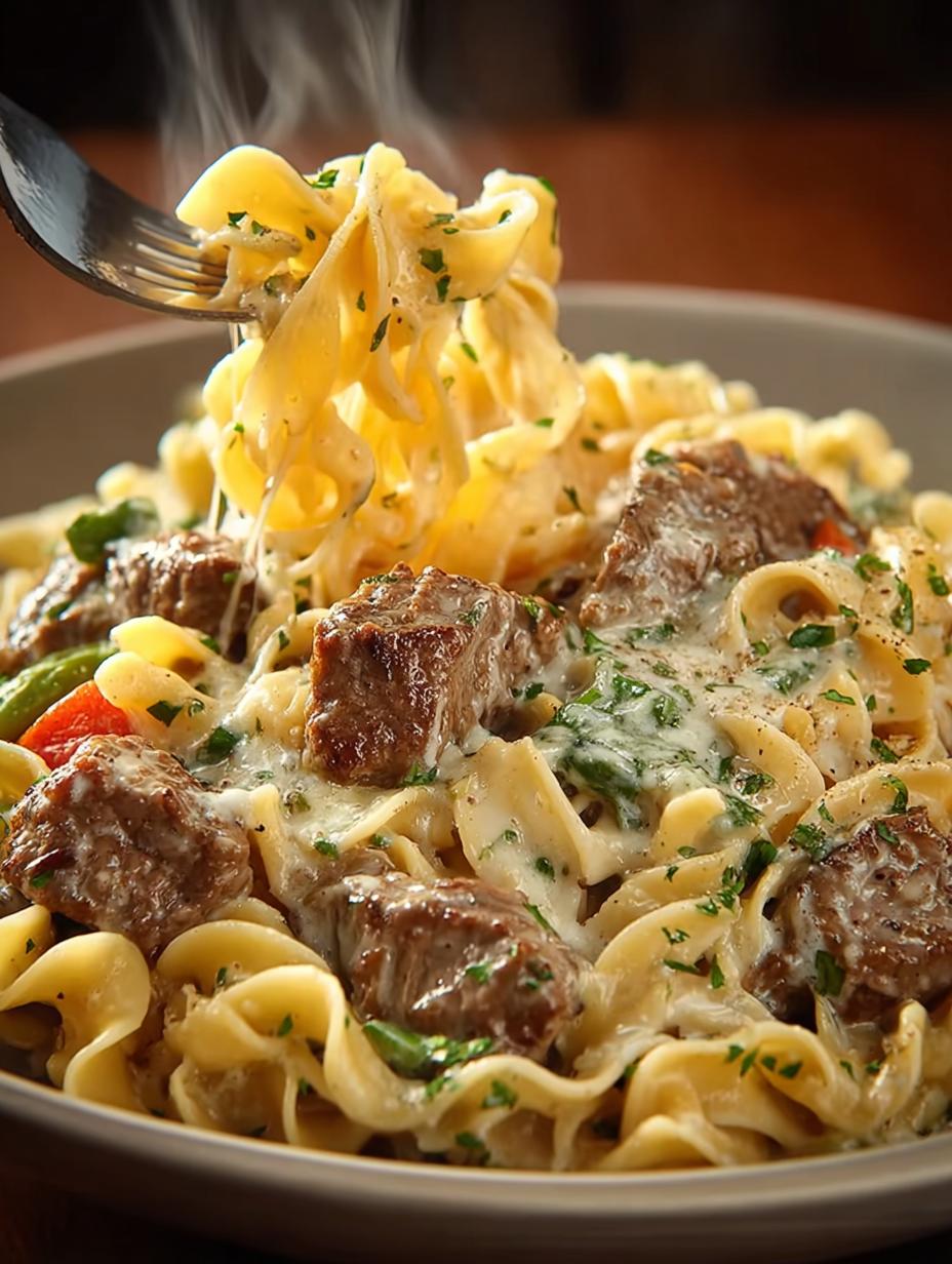 Creamy Ranch Beef Noodle