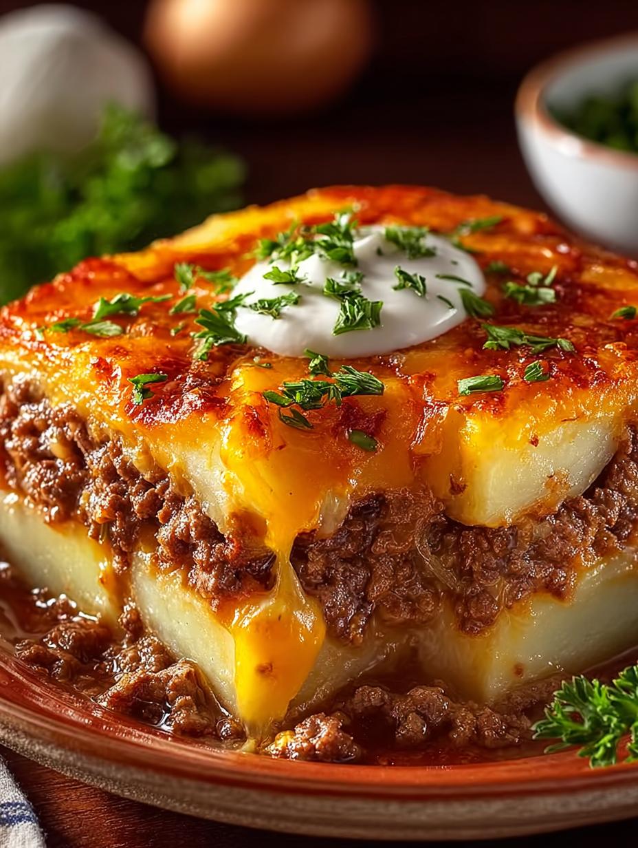 Ground Beef Potato Casserole