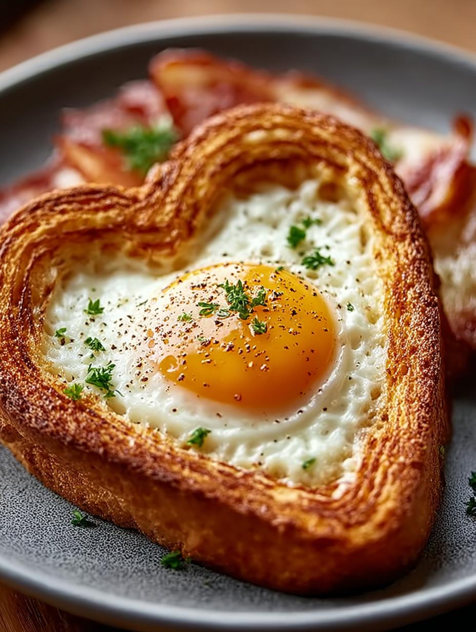 Heart Egg Hole Toast: A Charming Breakfast Delight - Heart Egg Hole Toast - main visual representation
