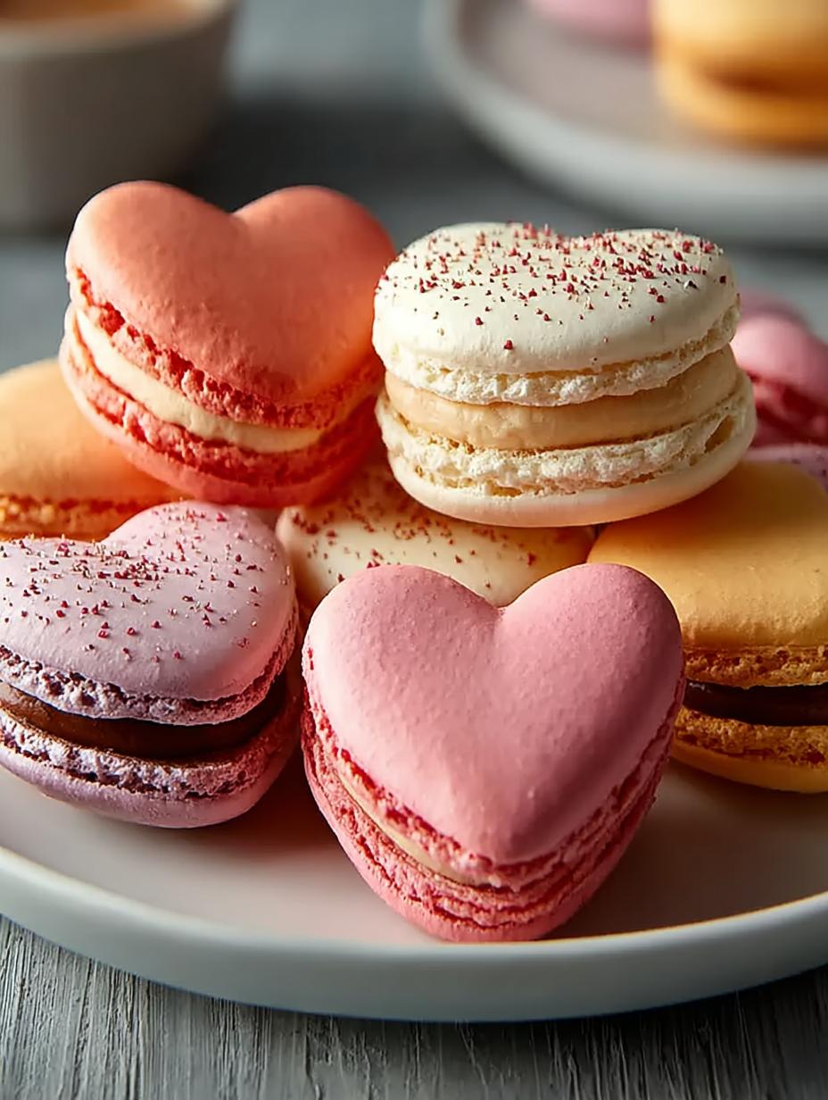 Heart Shaped Macarons