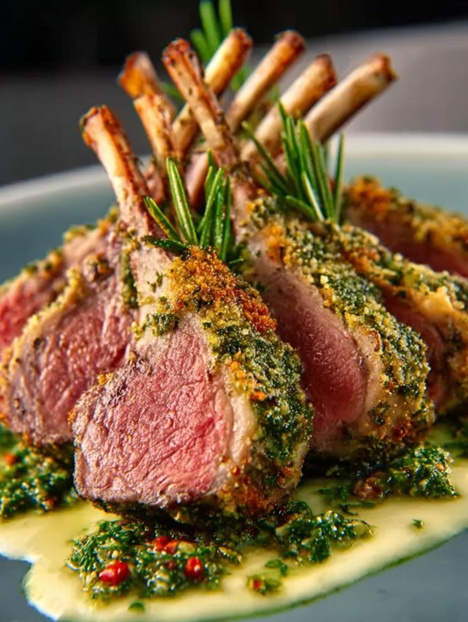 Herb Crusted Rack Lamb: 7 Steps to Perfect Elegance 4 Herb Crusted Rack Lamb: 7 Steps to Perfect Elegance - Herb Crusted Rack Lamb - main visual representation