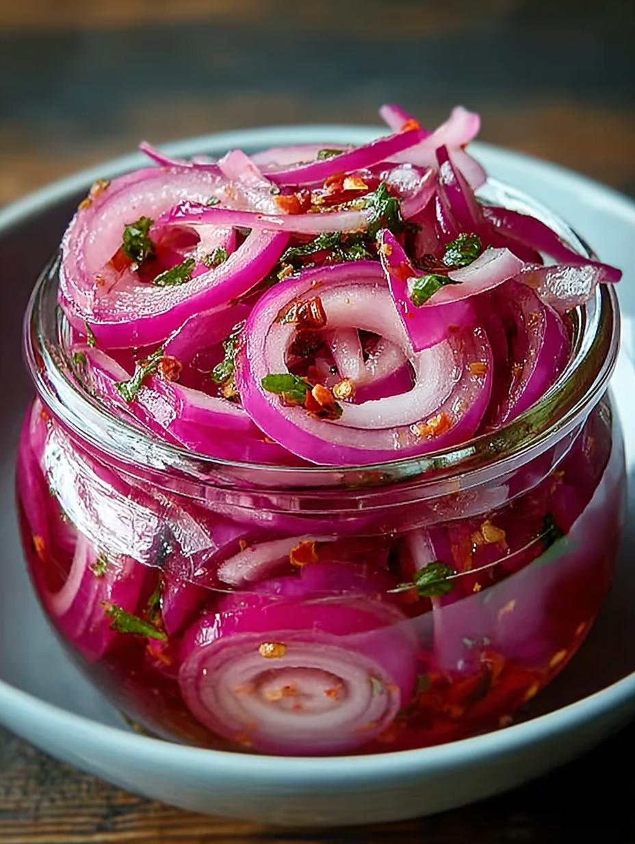 Hot Honey Pickled Red Onions: A Sweet and Spicy Delight - Hot Honey Pickled Red - main visual representation