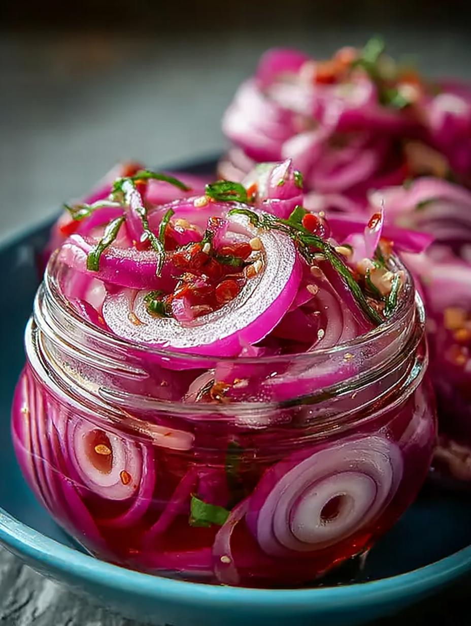 Hot Honey Pickled Red